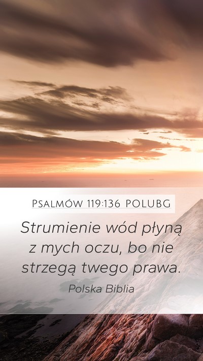 Psalmów 119:136 POLUBG Bible Verse Image