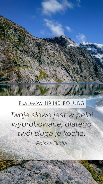 Psalmów 119:140 POLUBG Bible Verse Image