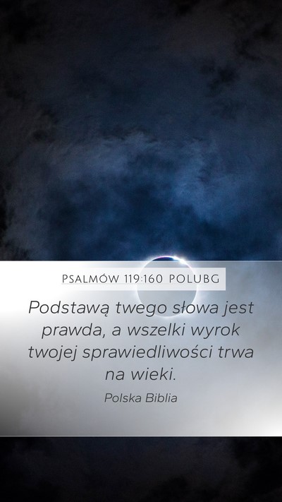 Psalmów 119:160 POLUBG Bible Verse Image