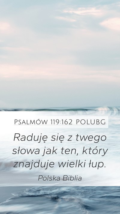 Psalmów 119:162 POLUBG Bible Verse Image