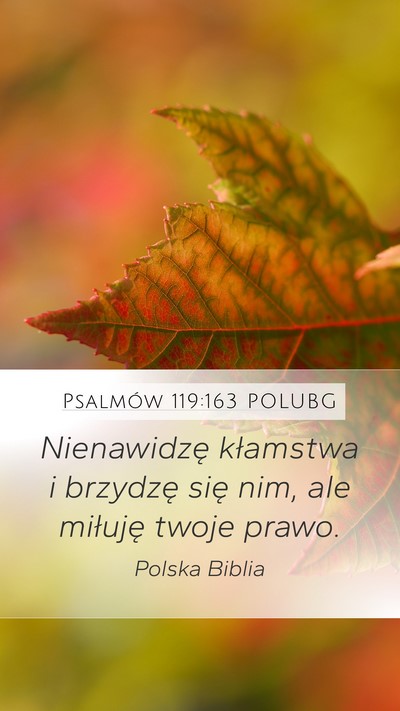 Psalmów 119:163 POLUBG Bible Verse Image