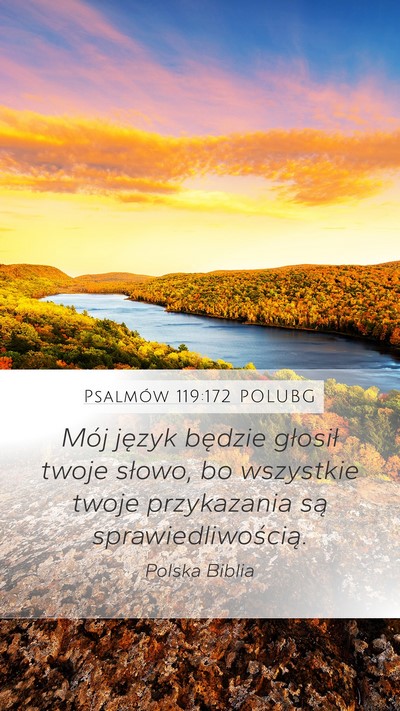 Psalmów 119:172 POLUBG Bible Verse Image