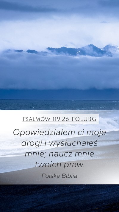 Psalmów 119:26 POLUBG Bible Verse Image