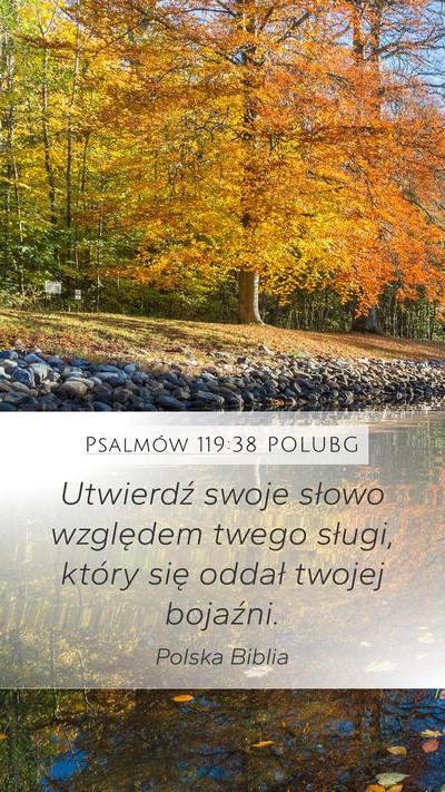 Psalmów 119:38 POLUBG Bible Verse Image