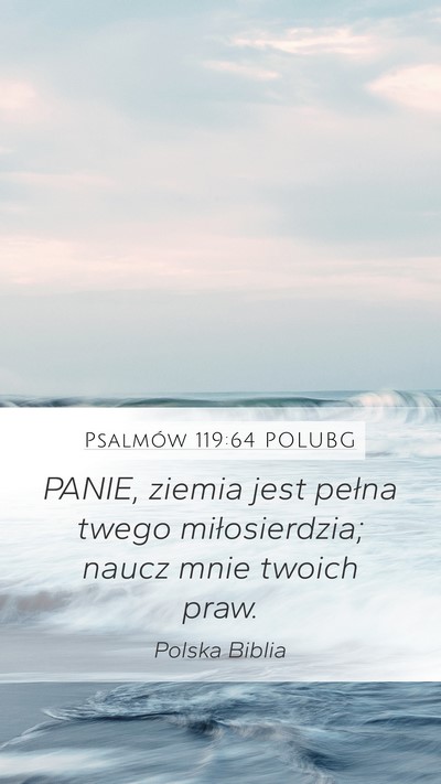 Psalmów 119:64 POLUBG Bible Verse Image