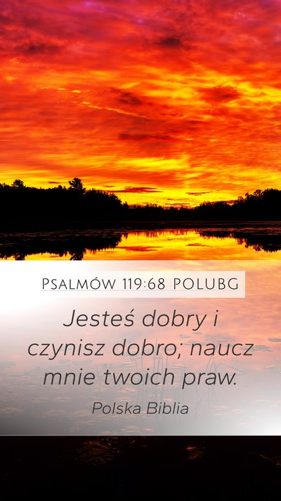 Psalmów 119:68 POLUBG Bible Verse Image