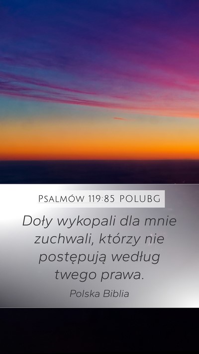 Psalmów 119:85 POLUBG Bible Verse Image