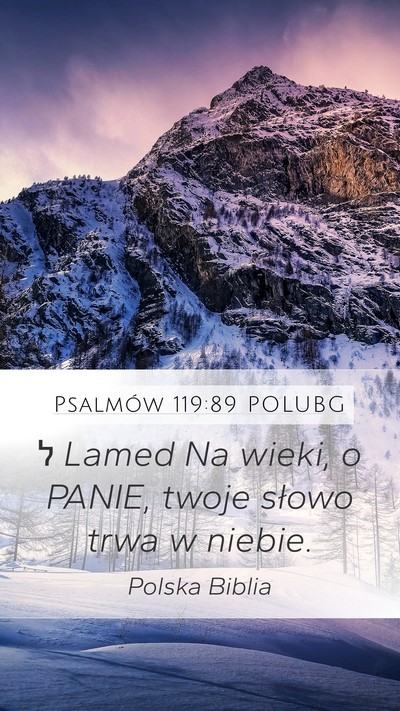 Psalmów 119:89 POLUBG Bible Verse Image