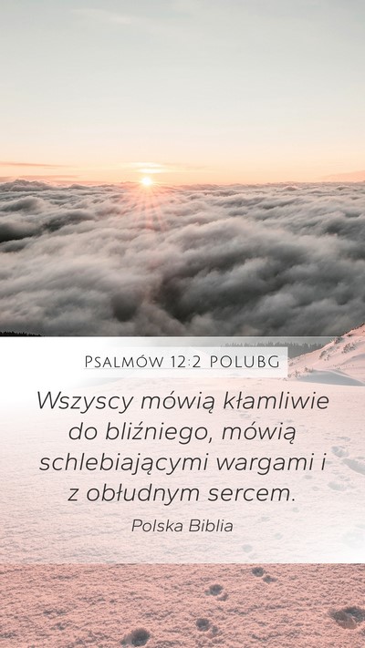 Psalmów 12:2 POLUBG Bible Verse Image