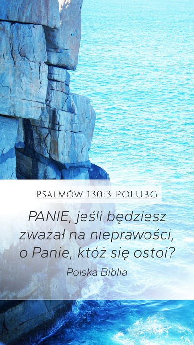 Psalmów 130:3 POLUBG Bible Verse Image