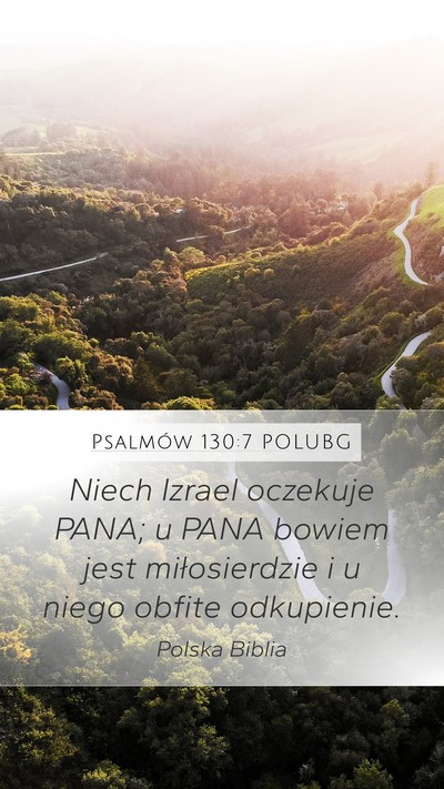Psalmów 130:7 POLUBG Bible Verse Image