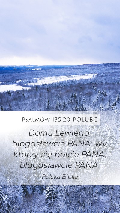Psalmów 135:20 POLUBG Bible Verse Image