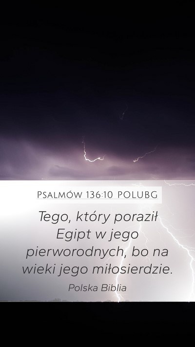 Psalmów 136:10 POLUBG Bible Verse Image