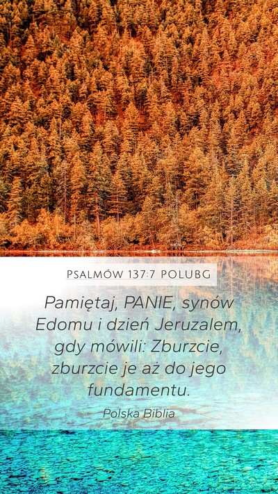 Psalmów 137:7 POLUBG Bible Verse Image