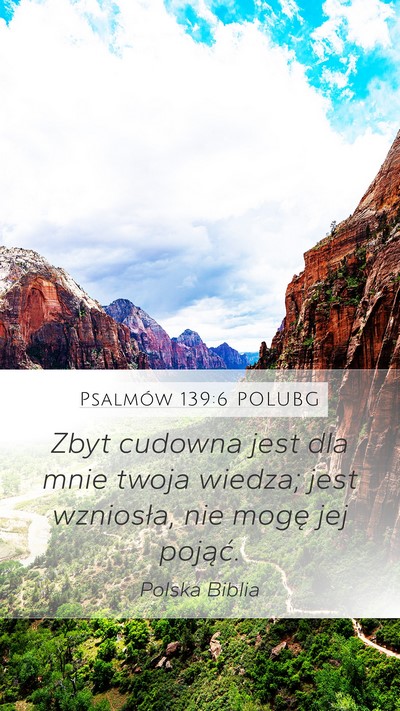 Psalmów 139:6 POLUBG Bible Verse Image