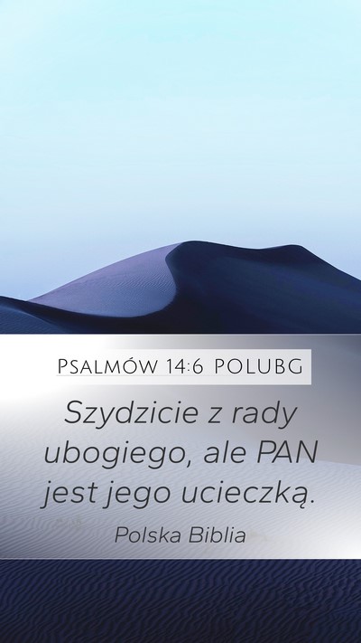 Psalmów 14:6 POLUBG Bible Verse Image