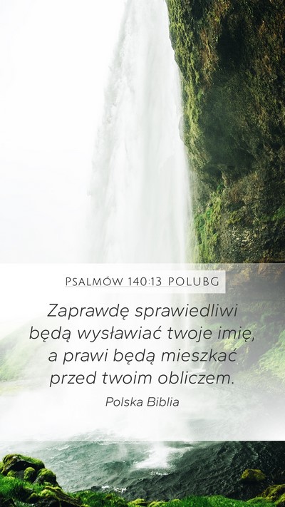 Psalmów 140:13 POLUBG Bible Verse Image