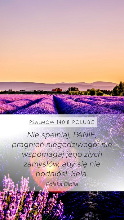 Psalmów 140:8 POLUBG Bible Verse Image