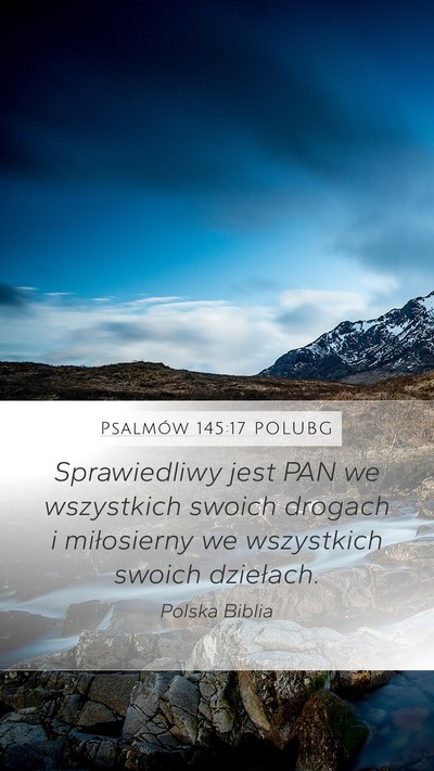 Psalmów 145:17 POLUBG Bible Verse Image