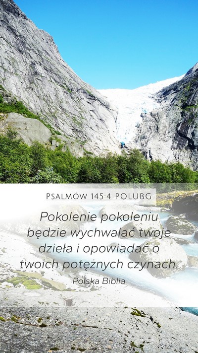 Psalmów 145:4 POLUBG Bible Verse Image