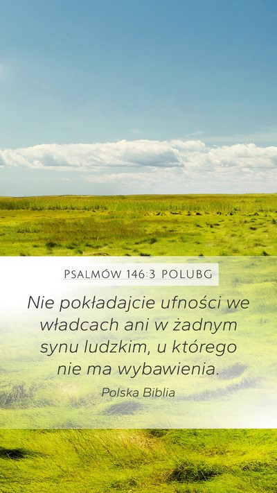 Psalmów 146:3 POLUBG Bible Verse Image