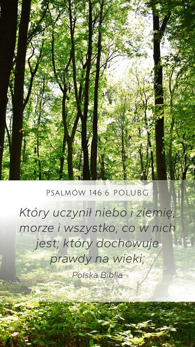 Psalmów 146:6 POLUBG Bible Verse Image