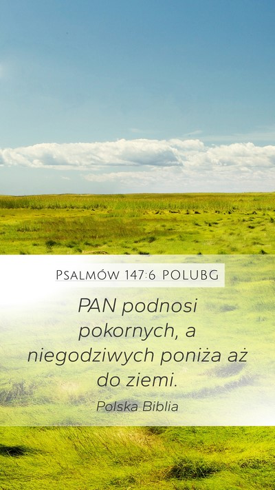 Psalmów 147:6 POLUBG Bible Verse Image