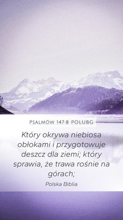 Psalmów 147:8 POLUBG Bible Verse Image