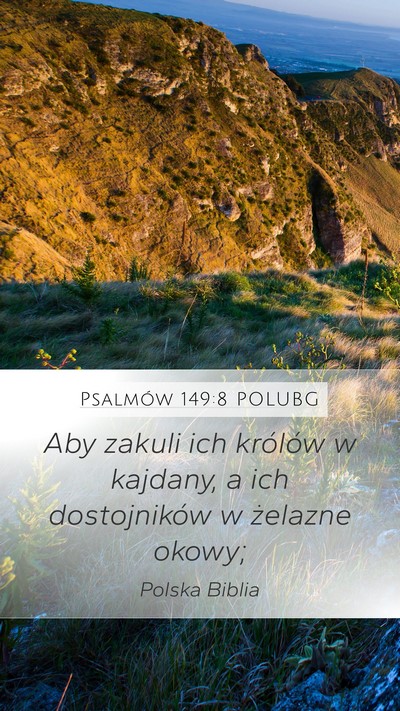 Psalmów 149:8 POLUBG Bible Verse Image