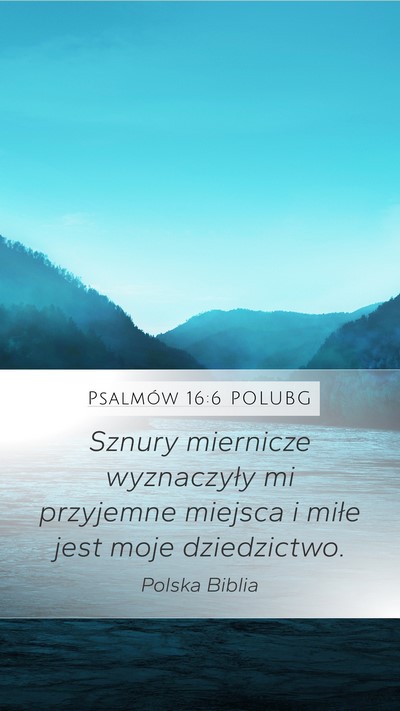 Psalmów 16:6 POLUBG Mobile Phone Wallpaper - Sznury miernicze wyznaczyły mi przyjemne miejsca - Mobile Bible Verse Wallpaper