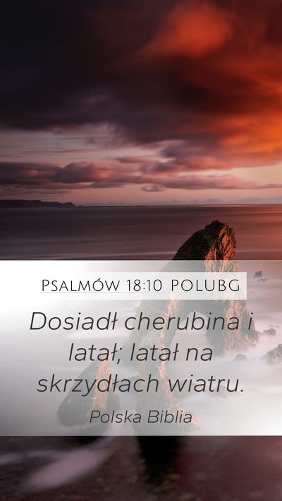 Psalmów 18:10 POLUBG Bible Verse Image