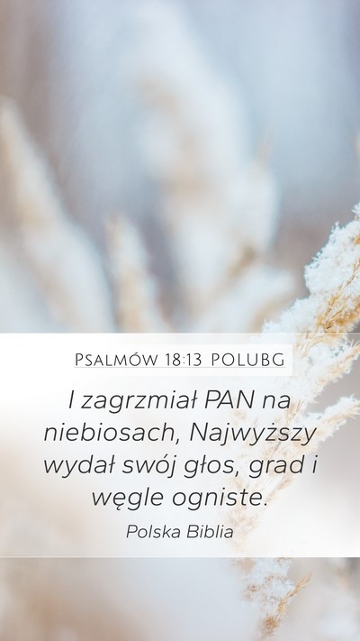 Psalmów 18:13 POLUBG Bible Verse Image