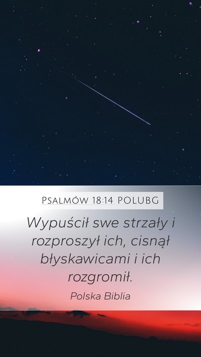 Psalmów 18:14 POLUBG Bible Verse Image