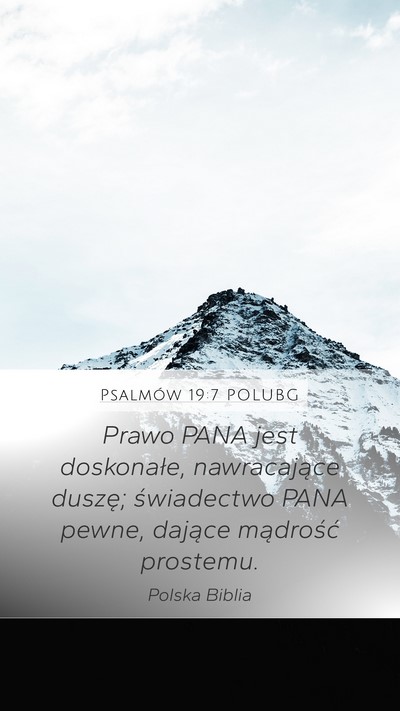 Psalmów 19:7 POLUBG Bible Verse Image