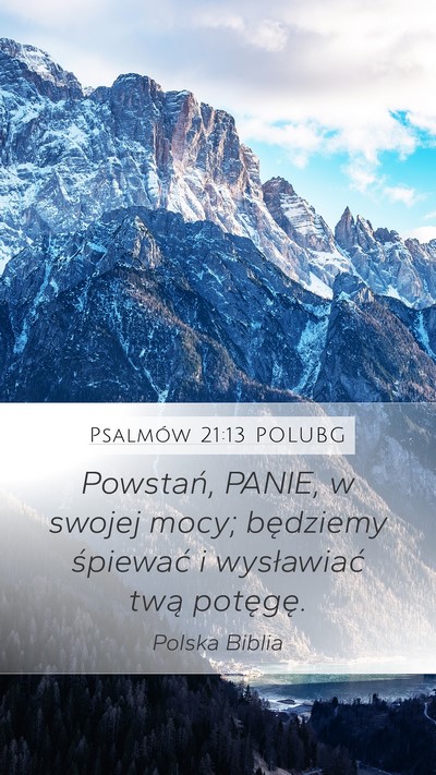 Psalmów 21:13 POLUBG Bible Verse Image