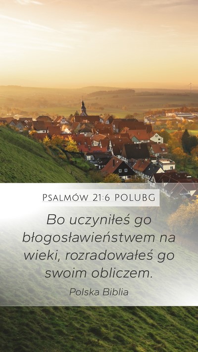 Psalmów 21:6 POLUBG Bible Verse Image