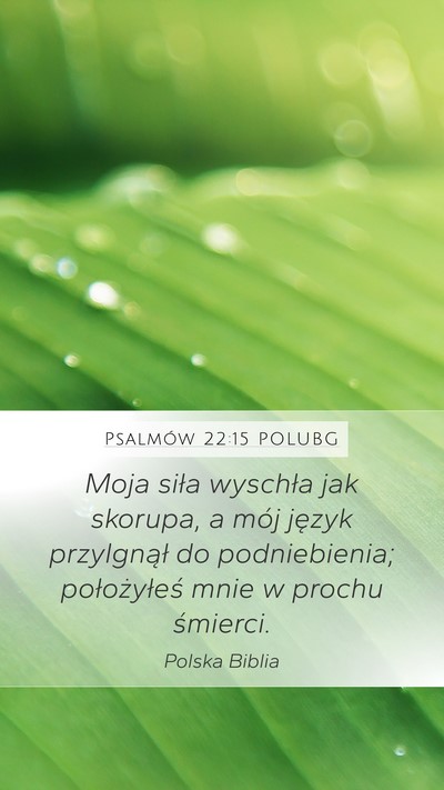 Psalmów 22:15 POLUBG Bible Verse Image