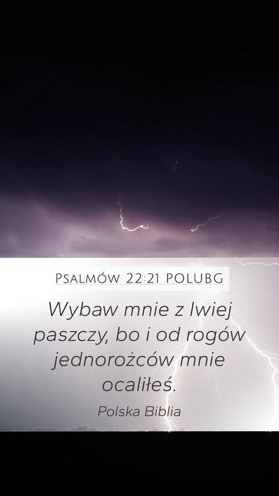Psalmów 22:21 POLUBG Bible Verse Image