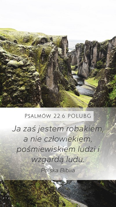 Psalmów 22:6 POLUBG Bible Verse Image