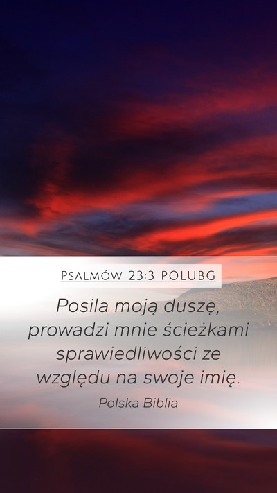 Psalmów 23:3 POLUBG Bible Verse Image
