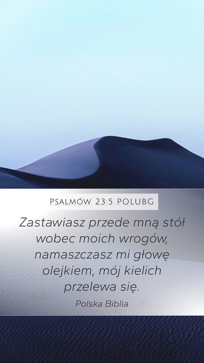 Psalmów 23:5 POLUBG Bible Verse Image