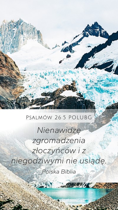 Psalmów 26:5 POLUBG Bible Verse Image