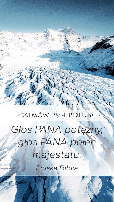 Psalmów 29:4 POLUBG Bible Verse Image