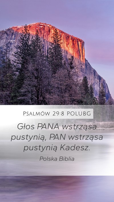 Psalmów 29:8 POLUBG Bible Verse Image