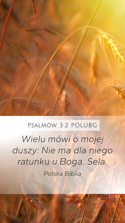 Psalmów 3:2 POLUBG Bible Verse Image