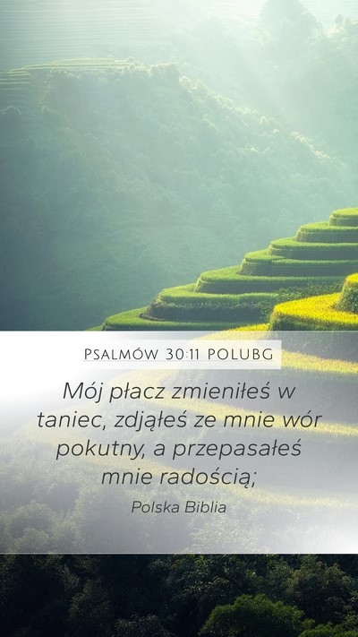 Psalmów 30:11 POLUBG Bible Verse Image