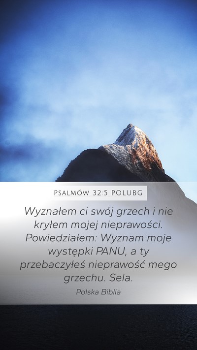 Psalmów 32:5 POLUBG Bible Verse Image