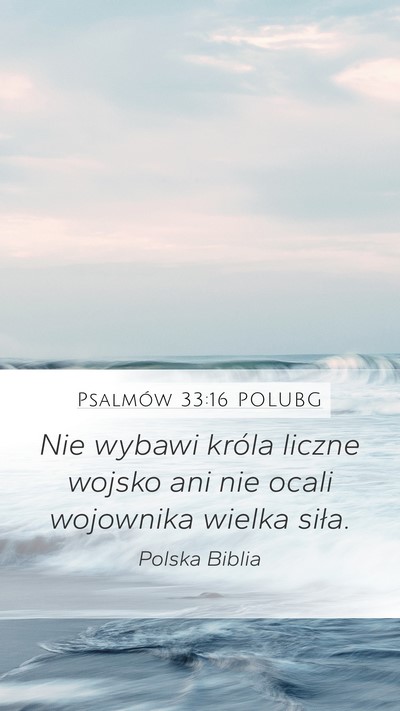 Psalmów 33:16 POLUBG Bible Verse Image