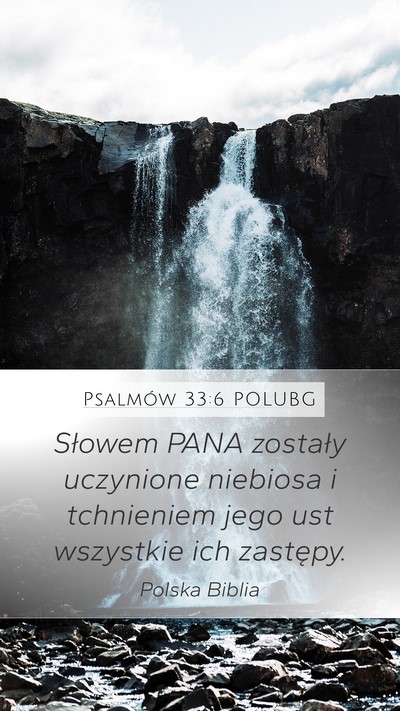 Psalmów 33:6 POLUBG Bible Verse Image
