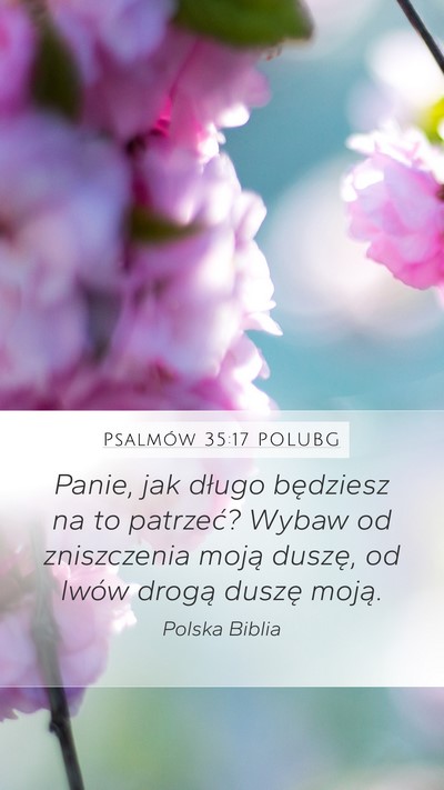 Psalmów 35:17 POLUBG Bible Verse Image